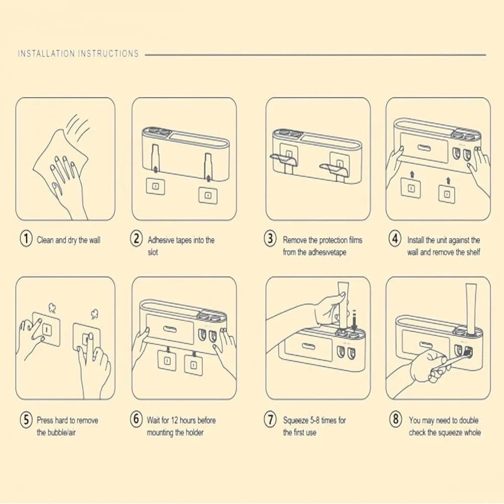 Toothpaste Dispenser + Organizer - Picture 8 of 8